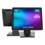 Monitor Touch Screen 15 Ips Hdmi 4:3 Vga Aitek Bivolt Cor Preto 110v/220v