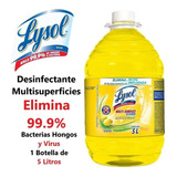 Limpiador Lysol Desinfectante Liquido 5 L Elimina 99% Virus