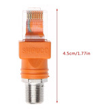 F Hembra A Rj45 Macho Adaptador De Acoplador De Barril Coaxi