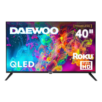 Pantalla Daewoo 40 Qled Full Hd Negro Roku Tv