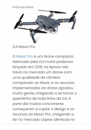 Drone Dji Mavic Pro + Combo Fly More