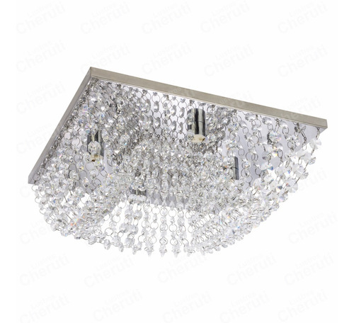 Lustre Cristal Legitimo 20x20 Para 4 Lampadas 