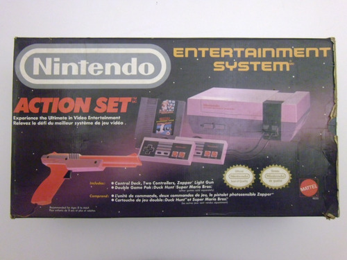 Consola Nintendo Action Set Nes/mattel 1985 (funcionando)