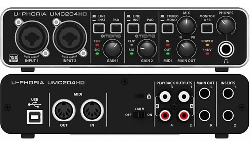 Interfaz Audio Usb 2 Canales + Midi (envio Gratis) Behringer