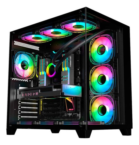 Gabinete Gamer K-mex Aquário Cg-02j1 Atx Ghost Shark S/ Fans