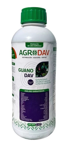 Fertilizante 100% Organico, Guano De Murcielago 1 Lt