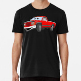 Remera Red Pick Up Truck Cartoon Algodon Premium