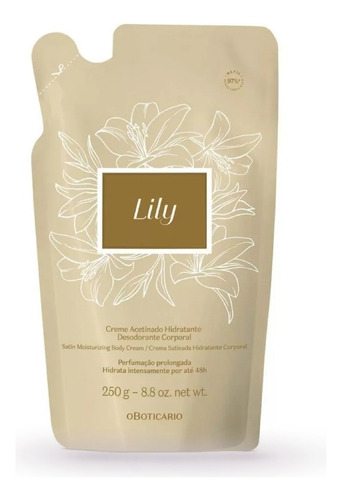 Creme Hidratante Lily Tradicional Acetinado Refil