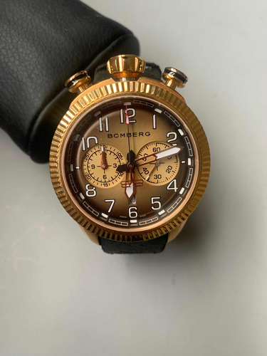 Reloj Usado Bomberg Bb-68 Chronograph Café Ahumado Day