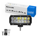 Refletor Holofote Luminaria Farol 36w Barra Cor Da Carcaça Preto Cor Da Luz Branco Frio 12v/60v Bivolt