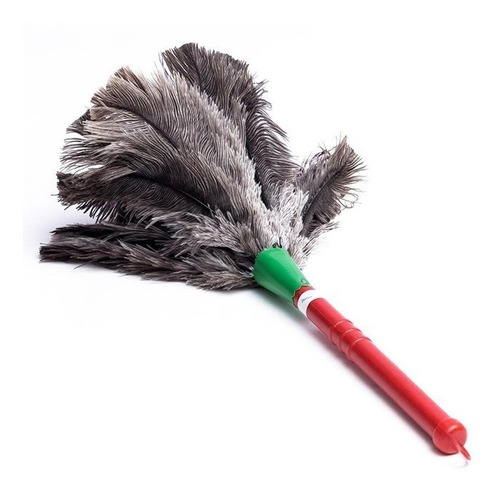 Espanador De Pó 40cm Pluma De Avestruz Limpa Poeira Duster