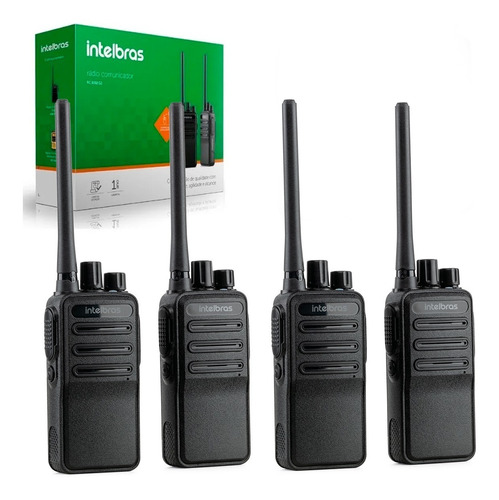 Kit 4x Rc 3002 G2 Rádio Comunicador Até 20km Intelbras