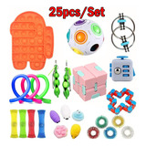 . 25/28 Piezas Fidget Toys Juego De Juguetes Antiestrés For