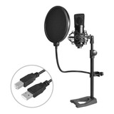 Microfono Condensador Gamer - Estudio  Usb K-acoustic K-m700