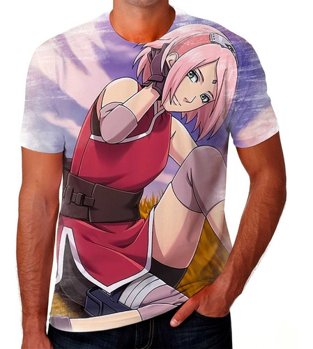 Camisa Camiseta Sakura Haruno Anime Naruto Envio Rápido 02