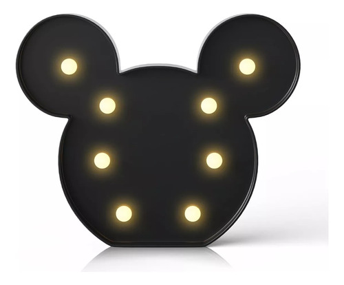 Lampara Mickey Mouse Disney A Pilas Decoracion Luz Velador