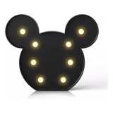 Lampara Mickey Mouse Disney A Pilas Decoracion Luz Velador