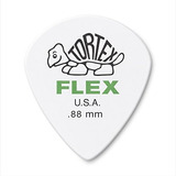 Dunlop Tortex Flex Jazz Iii, 88mm, Puas Blancas Para Guitar