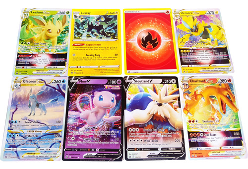 50 Cartas Pokémon Tcg Baraja Surtidas Tarjetas Ingles 
