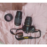 Cámara Fotográfica Nikon Reflex Kit D3100 Con Dos Lentes.