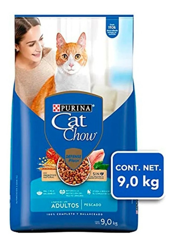 Croquetas Alimento Cat Chow 9k Pescado Gato Adulto