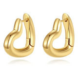 Anten Pendientes De Aro De Oro Rosa Para Mujer, Pendientes H