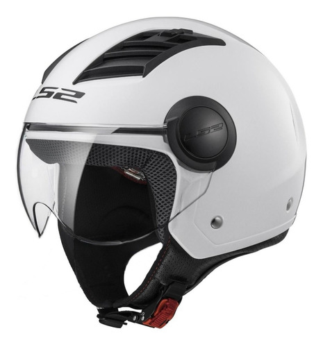 Casco Abierto Ls2 Of562 Airflow Solid Blanco Ece22.05