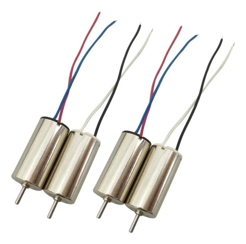 4 Piezas Rc Ccw Cw Motor De Metal Plateado Para X21 X21w Rc