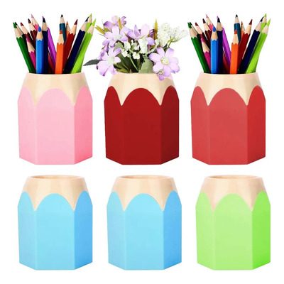 6 Pcs Lapiceros Escritorio Porta Lapices Y Plumas Plastico