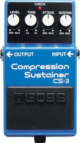 Pedal De Efeito Boss Compression Sustain Boss Cs-3