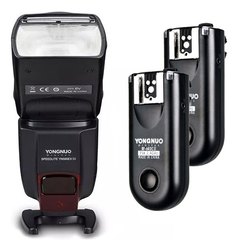 Combo Flash Yongnuo Yn565 Ex Iii + 2 Radios Rf-603 Ii 