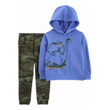 Conjunto Dinosaurio Capucha Jogger Camuflajeado Niño Carters