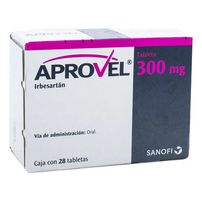 Aprovel Tabletas 300 Mg, 28 Tabletas | Envío gratis