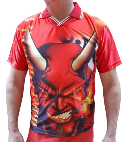 Camiseta De Independiente Diablo En El Cuerpo Sublimada !