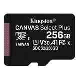 Cartao De Memoria Sd Kingston 10uhs-i 256gb Micro+adaptador