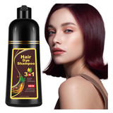 Champu Natural De Color Rojo Vino Oscuro De 16.9 Fl Oz De Es