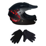 Cascos Bicicross Y  Guantes Niños Y Niñas