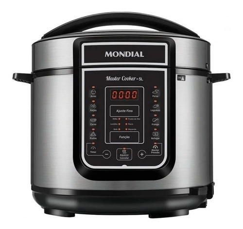 Panela De Pressão Elétrica Mondial 5l Master Cooker 110v 