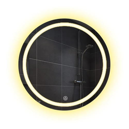 Espejo Para Baño Con Luz Led Integrada De 59cm De Diametro