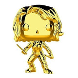 Funko Pop Black Widow #380 Gold Chrome Marvel 20 Years