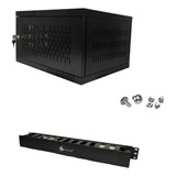 Gabinete 5ru F40 +  Organizador 1u Rack