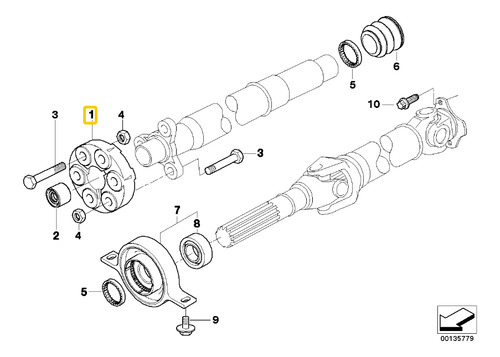 Manchon De Cardan Para Bmw Z4 E85 2.0i N46 Foto 3