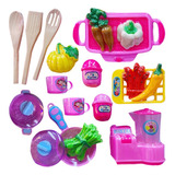 Juego De Cocina Con Accesorios Olla Licuadora Kitchen 20pz