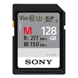 Tarjeta Sony Serie M Sdxc Uhs-ii De 128 Gb, V60, Cl10, U3, M