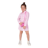 Vestido Infantil Camisa Social Listrado Lavanada 3077