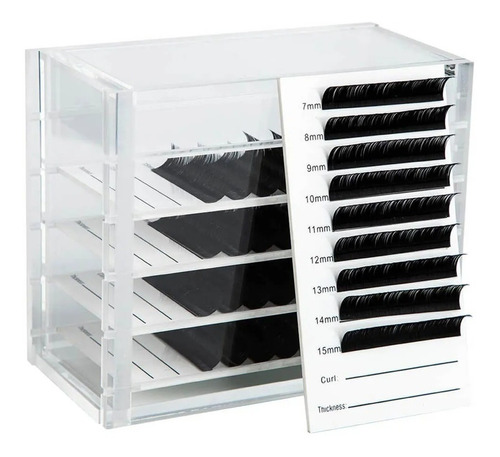 Lash Box Organizador Suporte De Cílios Em Acrílico Extensão