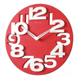 Reloj De Pared Grande 30cm Grandes Numeros 3d Calidad