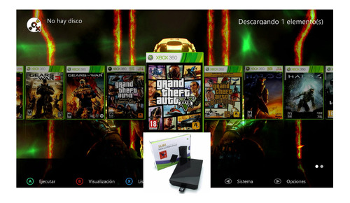 Disco Duro Para Xbox360 Con 100 Titulos Rgh Con Case