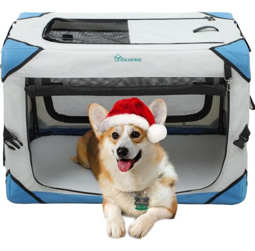 Large Pet Soft Crate Portable Dog Cat Carrier Travel Cag Eem