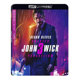 John Wick 3 Tres Parabellum Pelicula 4k Ultra Hd + Blu-ray